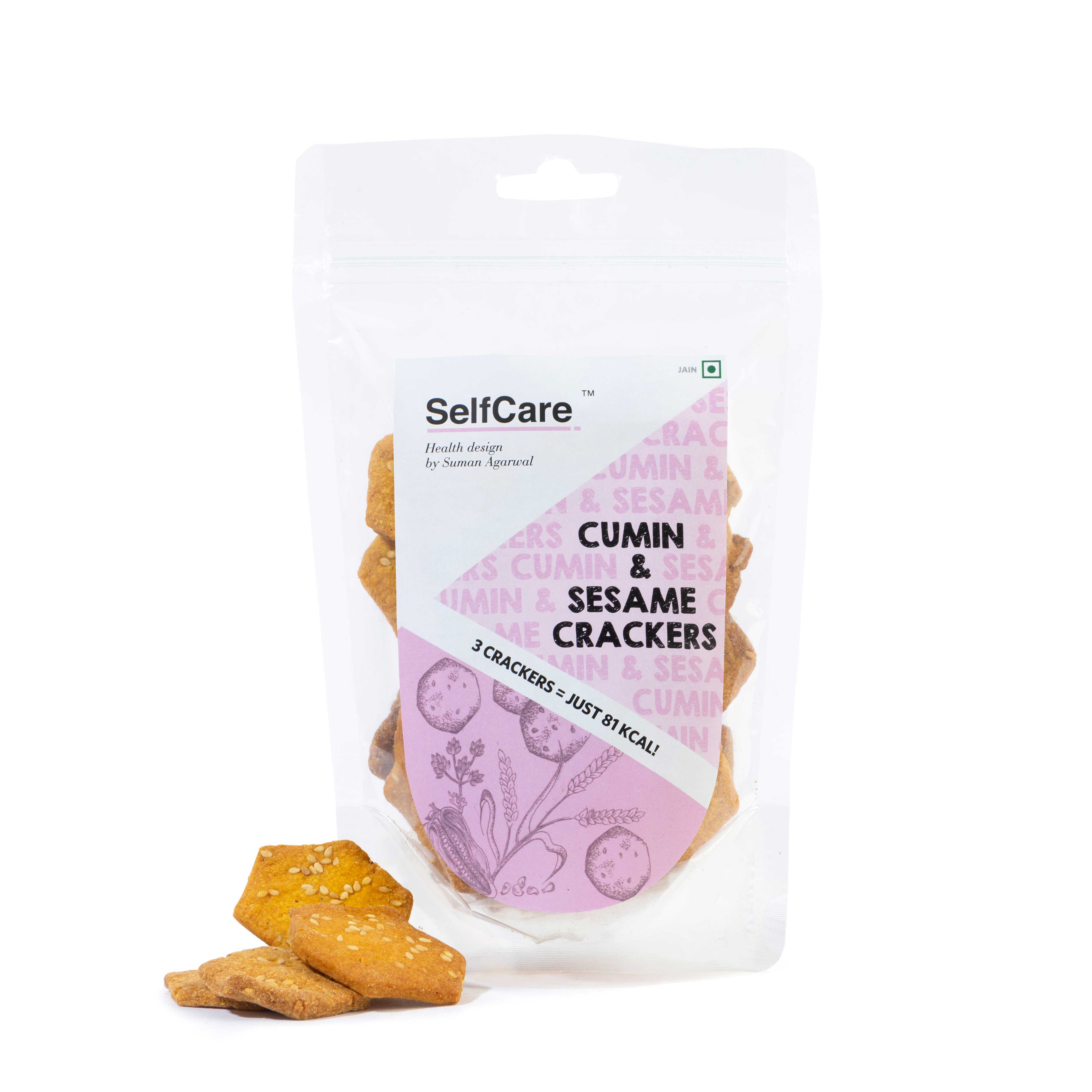 Sesame and Cumin Crackers